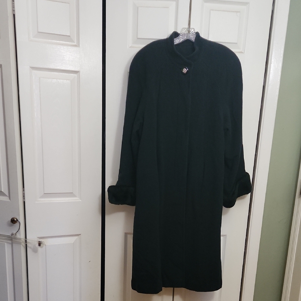 Vintage cashmere/virgin wool full length coat